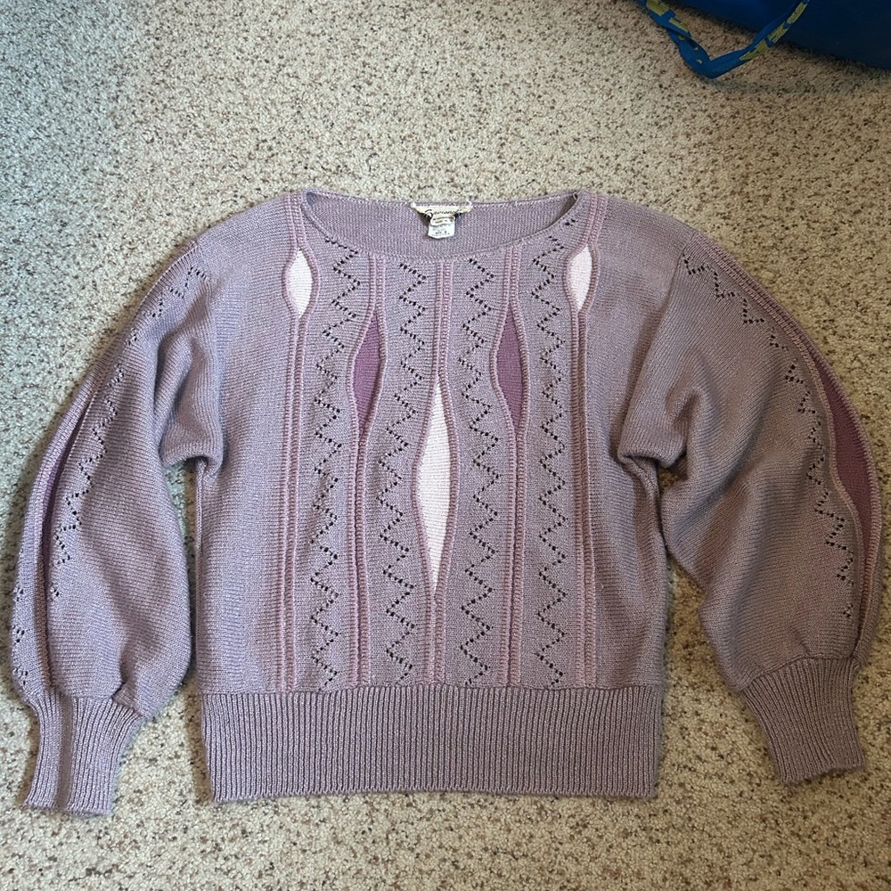 Women's Vintage Purple Sweater